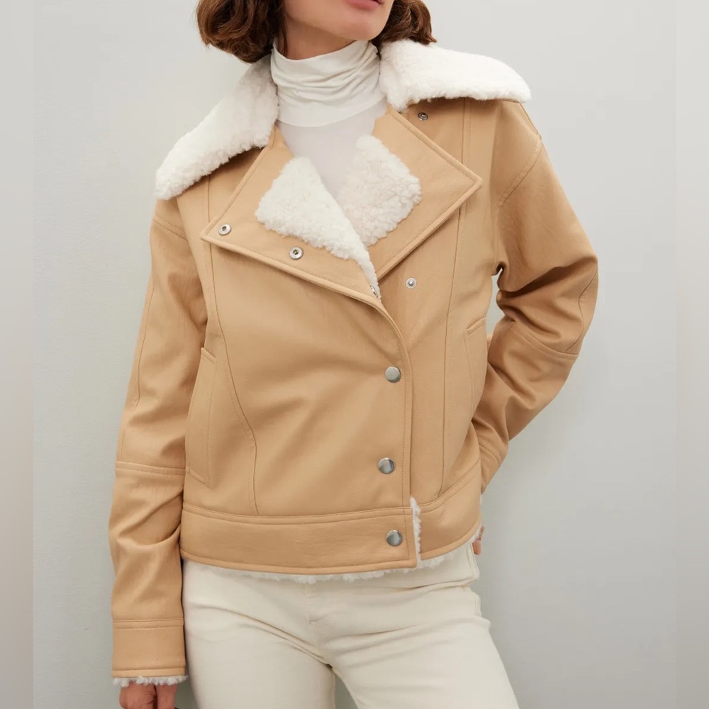 Derek Lam Oversized Shearling Jacket | Sz S